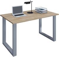 VCM Schreibtisch Computertisch Arbeitstisch Büro Möbel PC Tisch Lona, 80 x 80 cm braun