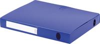 Pergamy elastobox, voor ft A4, uit PP van 700 micron, rug van 4 cm, blauw