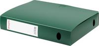 Pergamy elastobox, voor ft A4, uit PP van 700 micron, rug van 6 cm, groen