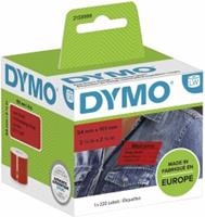 DYMO 101 x 54 mm Rood 1 stuk(s) 2133399 Verzendetiketten, Etiketten voor naambordjes