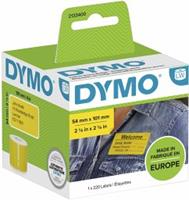 DYMO 101 x 54 mm Geel 220 stuk(s) 2133400 Verzendetiketten, Etiketten voor naambordjes