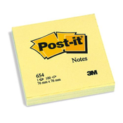 Haftnotiz Post-it 76x76mm 654 gelb