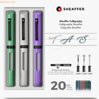 Sheaffer Kalligraphie-Set Maxi F/M/B (1,0 1,5 2,0) grün/weiß/violett +