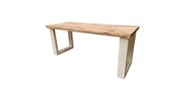 Wood4you - Schreibtisch - New England Gerüstholz - Weiß