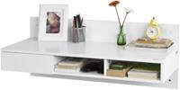 Yomonda Schreibtisch Wandtisch mit 1 Schublade weiß