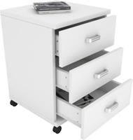 VCM Rollcontainer Bürocontainer Schubladenschrank Büroschrank Schubladen Tobila weiß