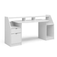 Yomonda Computertisch Joel Groß PC-Tisch Weiß Gamingtisch Schreibtisch Büromöbel weiß