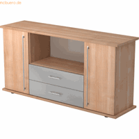 Sideboard met 2 schuifladen, notenboom