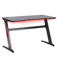 Beliani - Futuristischer Gaming-Tisch schwarz mit rgb led Beleuchtung 120 x 60 cm Darfur - Schwarz