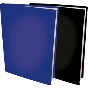 Rekbare Boekenkaften A4 - Donkerblauw En Zwart - 6 Stuks