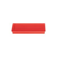 Discofix magnetoplan rechthoekige magneet, rood, 55 x 22 x 8mm, 10 stuks