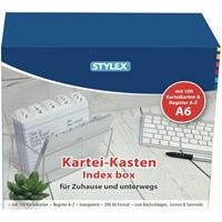 Toppoint 49972 Reg+100Kar 16x13,5x8,5cm Karteikasten Plastik transp.A6