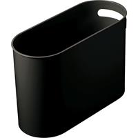 helit Ovale papierbak, inhoud 22 l, b x h x d = 180 x 300 x 450 mm, zwart, VE = 4 stuks