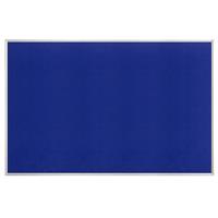 Prikbord, vilt, blauw, b x h = 1500 x 1000 mm