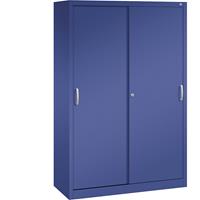 C+P ACURADO schuifdeurkast, 4 legborden, h x b x d = 1950 x 1200 x 500 mm, lapisblauw