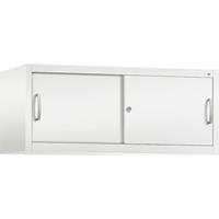 C+P ACCURADO opzetkast met schuifdeuren, h x b x d = 500 x 1200 x 500 mm, verkeerswit