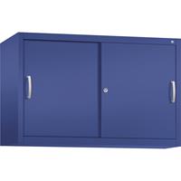 C+P ACCURADO opzetkast met schuifdeuren, 1 legbord, h x b x d = 790 x 1200 x 400 mm, lapisblauw