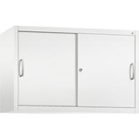 C+P ACCURADO opzetkast met schuifdeuren, 1 legbord, h x b x d = 790 x 1200 x 400 mm, verkeerswit