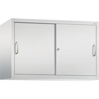 C+P ACCURADO opzetkast met schuifdeuren, 1 legbord, h x b x d = 790 x 1200 x 500 mm, lichtgrijs