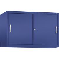 C+P ACCURADO opzetkast met schuifdeuren, 1 legbord, h x b x d = 790 x 1200 x 500 mm, lapisblauw