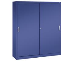 C+P ACURADO schuifdeurkast, 8 legborden, h x b x d = 1950 x 1600 x 400 mm, lapisblauw