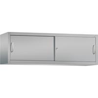 C+P ACCURADO opzetkast met schuifdeuren, h x b x d = 500 x 1600 x 400 mm, blank aluminiumkleurig