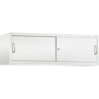 C+P ACCURADO opzetkast met schuifdeuren, h x b x d = 500 x 1600 x 500 mm, verkeerswit