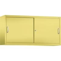 C+P ACCURADO opzetkast met schuifdeuren, 2 legborden, h x b x d = 790 x 1600 x 400 mm, zwavelgeel