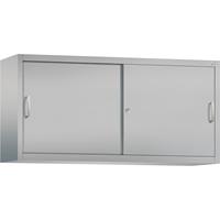 C+P ACCURADO opzetkast met schuifdeuren, 2 legborden, h x b x d = 790 x 1600 x 400 mm, blank aluminiumkleurig