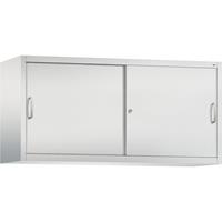 C+P ACCURADO opzetkast met schuifdeuren, 2 legborden, h x b x d = 790 x 1600 x 500 mm, lichtgrijs