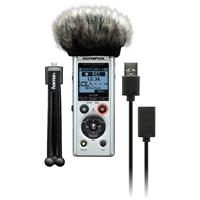 Olympus LS-P1 4GB Hi Res Audio Recorder Podcaster Kit inc mini Tripod, Windscreen and USB Cable