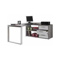 OFFICE24 Eckschreibtisch Winkelkombination mit 3 Schubladen Modern für Büro Arbeitszimmer 160x140cm Raffaello