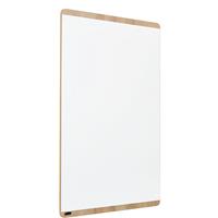 Whiteboard NATURAL, frame in houtlook, bord wit, b x h = 1000 x 1500 mm