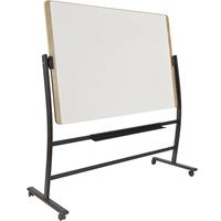 Mobiel whiteboard NATURAL, staal, gelakt, h x b x d = 1720 x 1620 x 640 mm