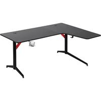 HOMCOM Gaming-Tisch Schreibtisch Schwarz+Rot - 