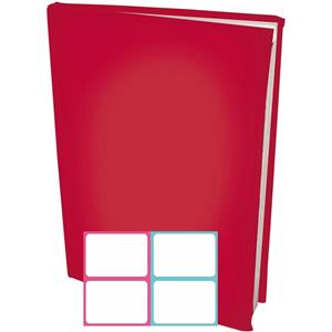 Benza Rekbare Boekenkaften A4 - Rood - 12 Stuks Inclusief Kleur Labels