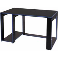 HHG Schreibtisch 834, Computertisch Bürotisch, 120x60x76cm ~ schwarz-blau - 