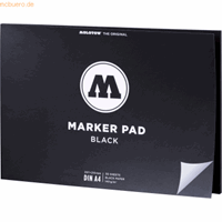 Molotow Qualtitätszeichenblock Marker Pad A4 black quer 140 g/qm 30 Bl