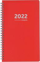 Brepols agenda Breform Polyprop 6-talig, rood, 2022