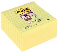 Post-it Super Sticky Z Notes, geel, ft 101 x 101 mm, gelijnd, 90 blaadjes