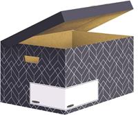 Bankers Box Décor Flip Top Box, ft 35,5 x 28,7 x 54,5 cm, urban nachtblauw