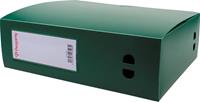 Pergamy elastobox, voor ft A4, uit PP van 700 micron, rug van 10 cm, groen
