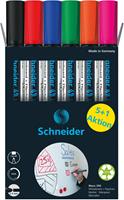 Schneider 6 Maxx 290 Whiteboard- und Flipchart-Marker farbsortiert 2,0 - 3,0 mm