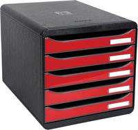 Exacompta ladenblok Big-Box Plus zwart/rood