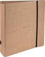Exacompta Eterneco ordner met hefboom Prem'Touch, uit karton, ft A4, rug van 8 cm, kraftbruin