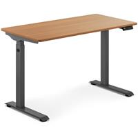 Fromm & Starck In hoogte verstelbaar bureau - 90 B - 730 - 1.233 mm - bruin/grijs