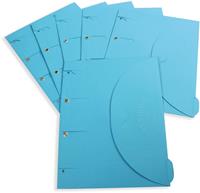 Tarifold collection Tarifold smartfolder, geperforeerde showtas, ft A4, pak van 6 stuks, blauw