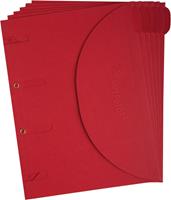 Tarifold collection Tarifold smartfolder, geperforeerde showtas, ft A4, pak van 6 stuks, rood