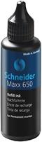 6 x Schneider Permanentmarker Nachfülltusche 650 schwarz