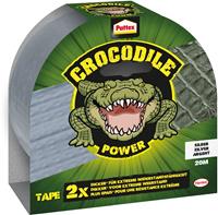 Pattex plakband Crocodile Power Tape lengte: 20 m, grijs